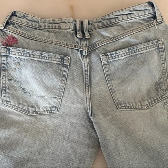 We The Free Free People Tennessee Low-Rise Embroidered Boyfriend Jeans $198 NWOT - Picture 6 of 10